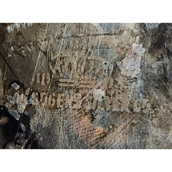 F. Rogers Silver-Plated 6.5" Decorative Serving Bowls Set Of 2 - Picture 5 of 8